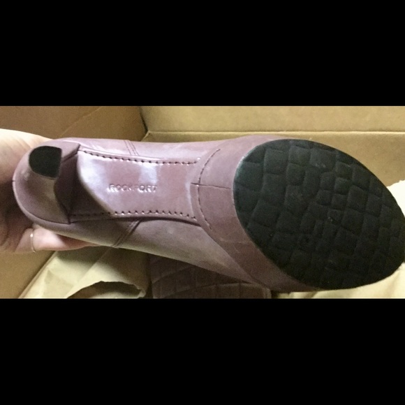 Light Purple Leather Stiletto Tall Boots, Size 5.5 - Picture 6 of 7